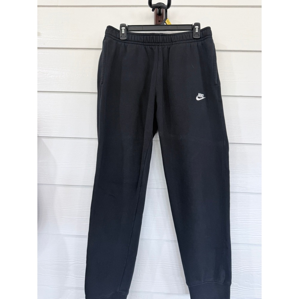 A- 95- Nike Sportswear Club Fleece Joggers Black Mens Medium BV2671-010